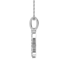 Diamond 1/8 Ct.Tw. Letter X Pendant in 10K White Gold - thediamondsq