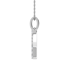 Diamond 1/8 Ct.Tw. Letter Y Pendant in 10K White Gold - thediamondsq