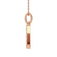 Diamond 1/8 Ct.Tw. Letter Z Pendant in 10K Rose Gold - thediamondsq