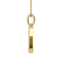 Diamond 1/8 Ct.Tw. Letter Z Pendant in 10K Yellow Gold - thediamondsq