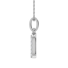 Diamond 1/20 Ct.Tw. Letter A Pendant in 10K White Gold - thediamondsq
