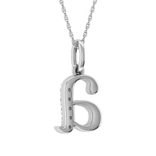 Diamond 1/20 Ct.Tw. Letter A Pendant in 10K White Gold - thediamondsq