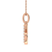 Diamond 1/20 Ct.Tw. Letter B Pendant in 10K Rose Gold - thediamondsq