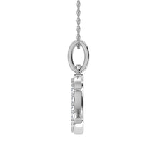 Diamond 1/20 Ct.Tw. Letter C Pendant in 10K White Gold - thediamondsq