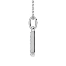 Diamond 1/20 Ct.Tw. Letter D Pendant in 10K White Gold - thediamondsq
