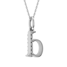 Diamond 1/20 Ct.Tw. Letter D Pendant in 10K White Gold - thediamondsq