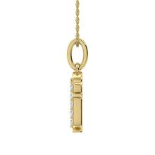 Diamond 1/20 Ct.Tw. Letter F Pendant in 10K Yellow Gold - thediamondsq