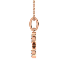 Diamond 1/20 Ct.Tw. Letter G Pendant in 10K Rose Gold - thediamondsq