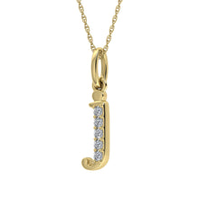 Diamond 1/20 Ct.Tw. Letter J Pendant in 10K Yellow Gold