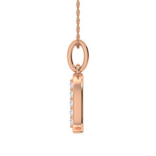 Diamond 1/20 Ct.Tw. Letter N Pendant in 10K Rose Gold