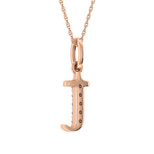 Diamond 1/20 Ct.Tw. Letter T Pendant in 10K Rose Gold