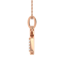 Diamond 1/20 Ct.Tw. Letter U Pendant in 10K Rose Gold