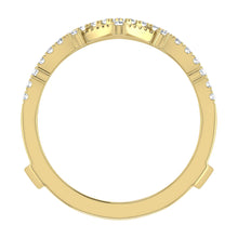 Diamond 1/3 Ct.Tw. Chevron Guard Ring in 14K Yellow Gold
