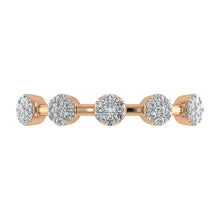 Diamond 1/6 Ct.Tw. Cluster Fashion Ring in 10K Rose Gold