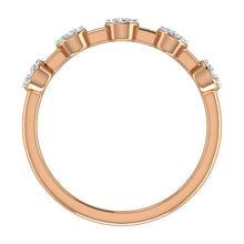 Diamond 1/6 Ct.Tw. Cluster Fashion Ring in 10K Rose Gold
