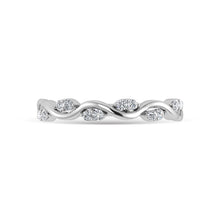 Diamond 1/6 Ct.Tw. Stack Band in 14K White Gold