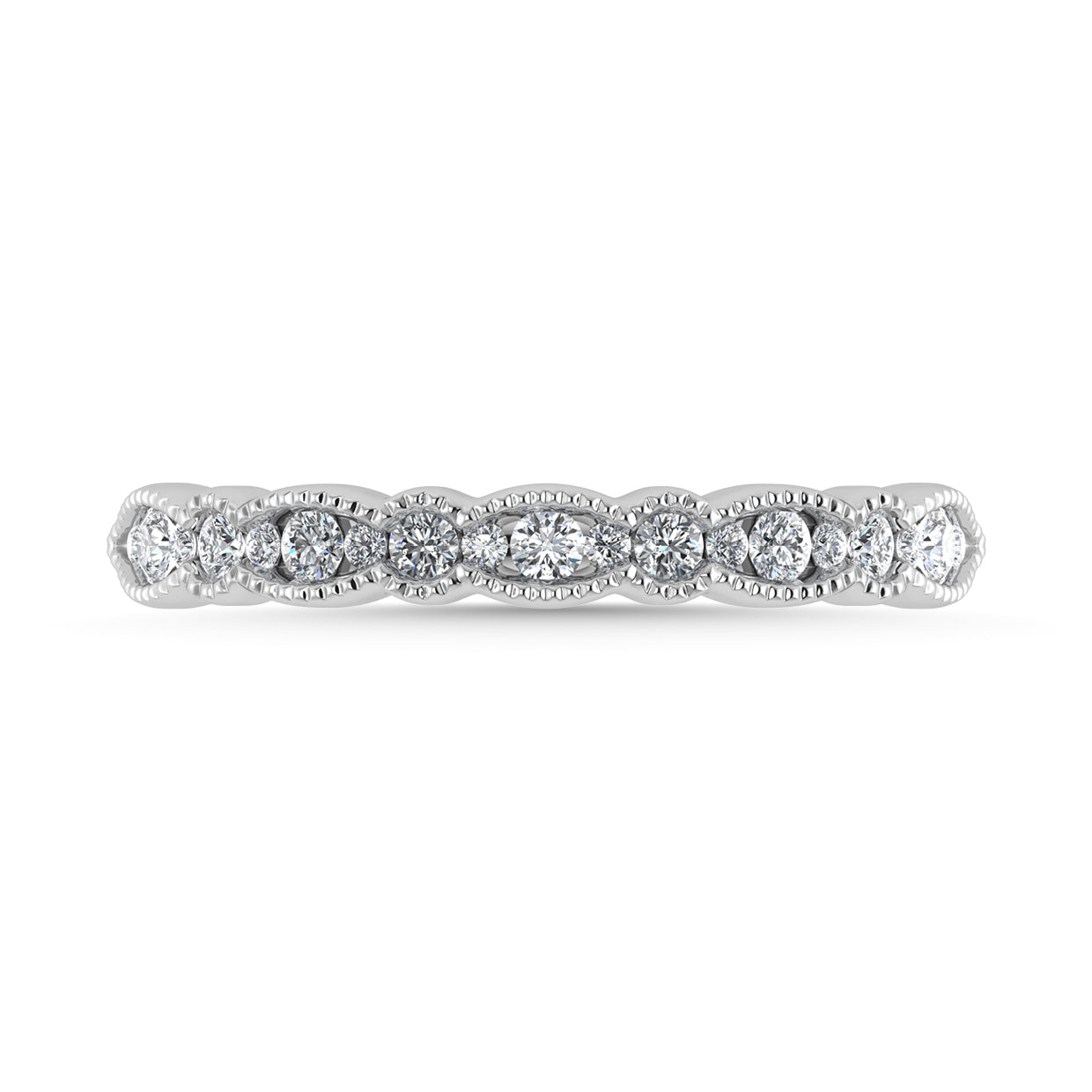 Diamond 1/4 Ct.Tw. Stackable Band in 14K White Gold