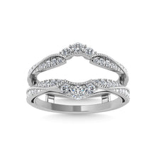 Diamond 1/3 Ct.Tw. Guard Ring in 14K White Gold