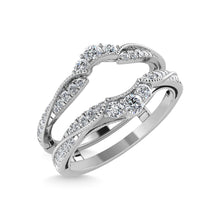 Diamond 1/3 Ct.Tw. Guard Ring in 14K White Gold