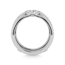 Diamond 1/3 Ct.Tw. Guard Ring in 14K White Gold