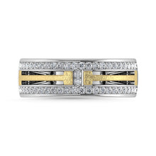 Diamond 1/2 Ct.Tw. Mens Fashion Ring in 14K Two Tone