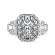Diamond 2 3/4 Ct.Tw. Engagement Ring in 14K White Gold