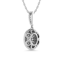 Diamond 3/4 Ct.Tw. Cluster Pendants in 14K White Gold