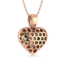 Diamond 2 1/2 Ct.Tw. Cluster Heart Pendant in 10K Rose Gold