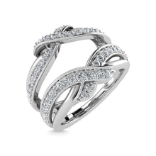 14K White Gold Diamond 1 Ct.Tw. Guard Ring