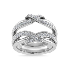 14K White Gold Diamond 1 Ct.Tw. Guard Ring