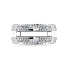 14K White Gold Diamond 1/3 Ct.Tw. Guard Ring
