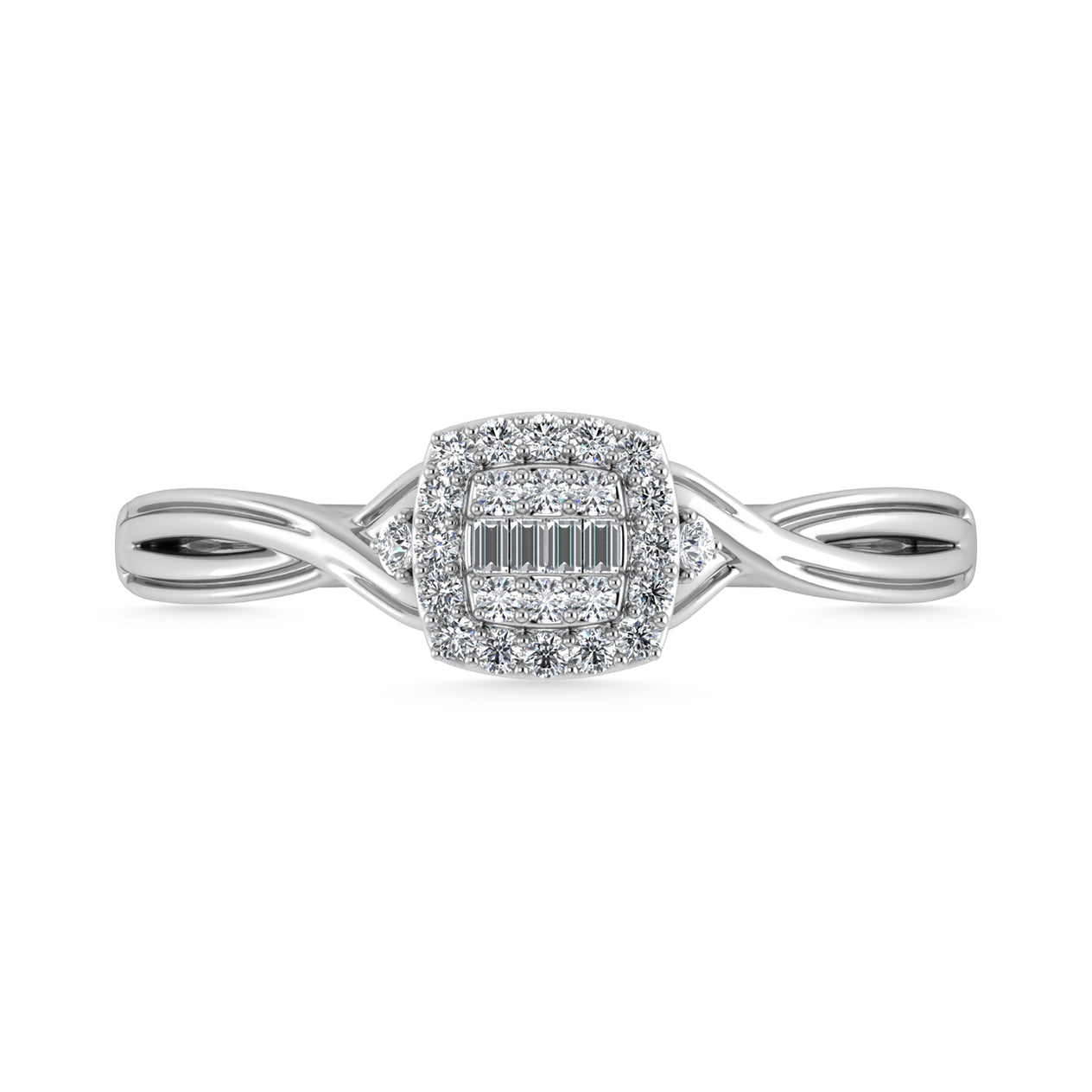 Diamond 1/6 Ct.Tw. Promise Ring in 10K White Gold