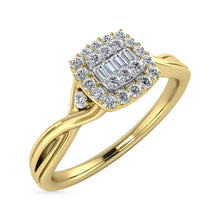 Diamond 1/6 Ct.Tw. Promise Ring in 10K Yellow Gold