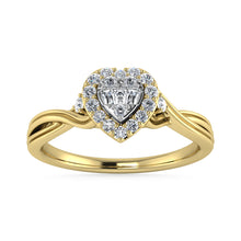 Diamond 1/8 Ct.Tw. Promise Ring in 10K Yellow Gold