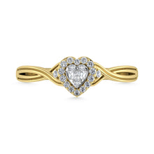 Diamond 1/8 Ct.Tw. Promise Ring in 10K Yellow Gold