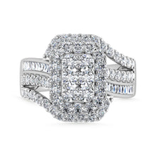 10K White Gold Diamond 2 Ct.Tw. Engagement Ring
