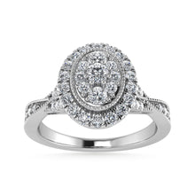 Diamond 1/2 Ct.Tw. Bridal Ring in 10K White Gold