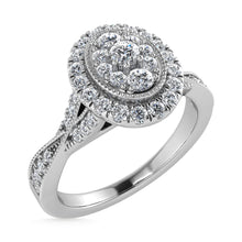 Diamond 1/2 Ct.Tw. Bridal Ring in 10K White Gold