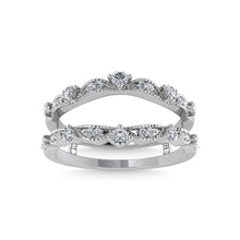 Diamond 1/5 Ct.Tw. Guard Ring in 10K White Gold