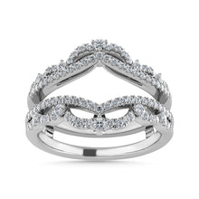 Diamond 1/3 Ct.Tw. Guard Ring in 14K White Gold