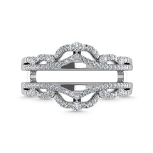 Diamond 1/3 Ct.Tw. Guard Ring in 14K White Gold