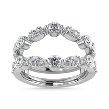 Diamond 1 Ct.Tw. Guard Ring in 14K White Gold