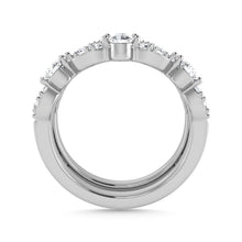Diamond 1 Ct.Tw. Guard Ring in 14K White Gold
