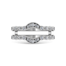 Diamond 1/4 Ct.Tw. Guard Ring in 14K White Gold