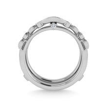 Diamond 1/4 Ct.Tw. Guard Ring in 14K White Gold