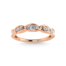 10K Rose Gold Diamond 1/5 Ct.Tw. Stackable Ring
