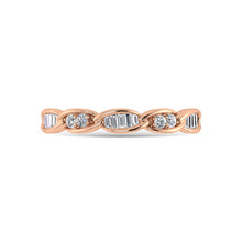 10K Rose Gold Diamond 1/5 Ct.Tw. Stackable Ring