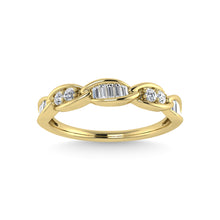 10K Yellow Gold Diamond 1/5 Ct.Tw. Stackable Ring