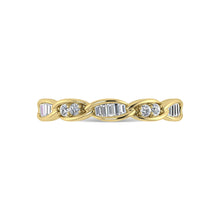 10K Yellow Gold Diamond 1/5 Ct.Tw. Stackable Ring