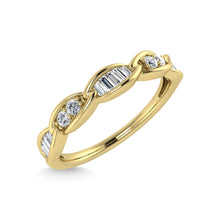 10K Yellow Gold Diamond 1/5 Ct.Tw. Stackable Ring